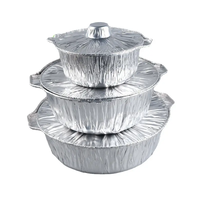 Moule en aluminium jetable avec couvercle, moules à tarte en aluminium avec couvercles, moules à tarte jetables en aluminium avec couvercle en aluminium