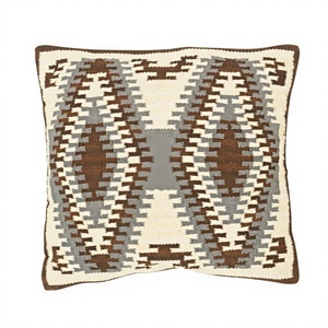Qualité supérieure indien luxueux tissé à la main laine Kilim taie d'oreiller motif géométrique ferme-Style dos repos canapé couverture hôtels - Product Image 1