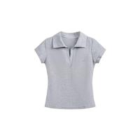 Camisetas Polo con Logotipo Personalizado, Cuello Solapa de Alta Calidad, Tops Cortos Deportivos para Mujer, Ropa Deportiva, Ropa de Gimnasio y Fitness