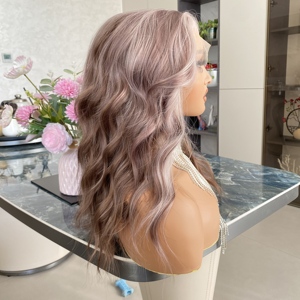 CARKIRA Pelucas de Encaje Frontal 13x4 Marrón Ceniza de 18 Pulgadas, Ondas Sueltas, Resistentes al Calor, Sin Pegamento, Encaje Transparente, Línea de Cabello Escandinava, 100% Alta Calidad - Product Image 3