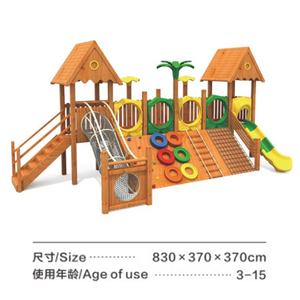 Équipement de sport en plein air de parc d'attractions en bois personnalisé de haute qualité populaire, balançoire en bois pour enfants, pont d'équilibre - Product Image 3