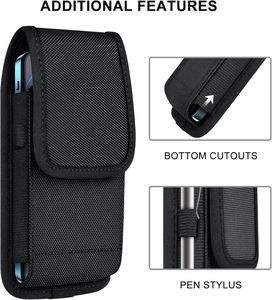Điện thoại di động Pouch Nylon Holster trường hợp tương thích với Samsung Galaxy S25/S24/S23/S22/S21/S20/S10/S9/S8 cộng với & FE A54 A53 A52 A51 A50 - Product Image 5