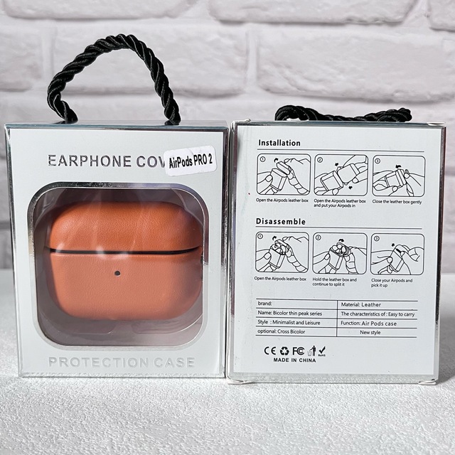 PU Leather Protective Case for Airpods 4 1 2 3 Leather Earphone Cases for airpods Pro 3