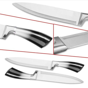 Ensemble de couteaux de cuisine en acier inoxydable NOVISON 7 pièces pour usage domestique, design ambidextre, lames à bord droit écologiques - Product Image 3