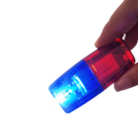 Luz Estroboscópica LED Roja y Azul, Linterna de Advertencia, Lámpara de Hombro Reflectante para Seguridad en Exteriores, Patrullaje, Advertencia de Tráfico, Emergencia, Plástico