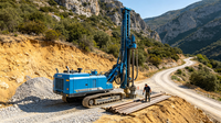 Foreuse rotative industrielle pour puits d'eau, profondeur 300-900m, machine de forage robuste pour projets d'ingénierie