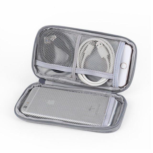 Waterproof Small Travel Portable Power Bank Cable Organizer Phone Storage Protection Bag Pouch for Hard Drive Cord Charger