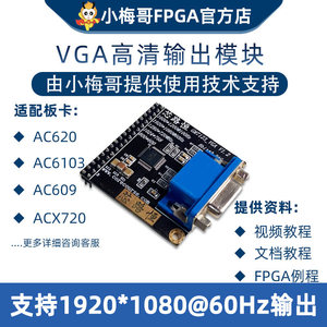 Módulo de video VGA GM7123 – para placa de desarrollo FPGA y cámara, color de 24 bits, código incluido M653 - Product Image 2