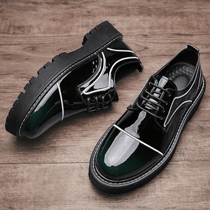 Chaussures habillées décontractées pour hommes, noires et blanches, à enfiler, tailles 38-44, semelle intérieure en caoutchouc respirante, automne - Product Image 3