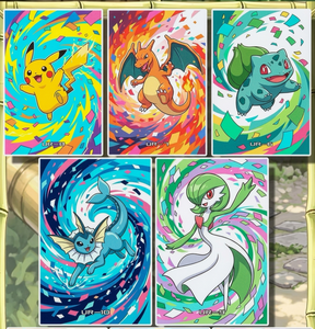 Póster Decorativo de Anime Pokémon, Pikachu, Charizard, Eevee, Impresión Shikishi Coleccionable, Póster de <span class=keywords><strong>Manga</strong></span> Japonés, Decoración de Pared para Mesa de Juego, Decoración de Habitación - Product Image 1
