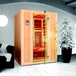Sauna infrarouge extérieur de style européen, en bois importé, adapté à plusieurs personnes dans une cour privée - Product Image 4