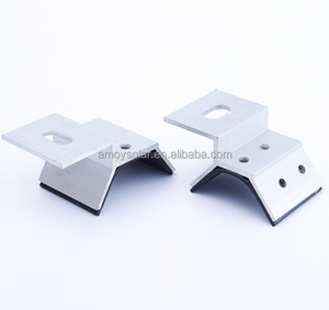 Morsetto solare in alluminio di nuovo design per tetto in metallo L80*W80 - Fabbrica B2B Xiamen Amoysolar - Product Image 3