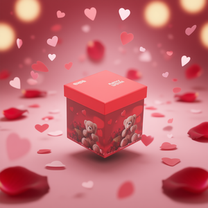 Set de 10 Ositos de Peluche en Caja Cuadrada Party Love, Decoraciones para el Día de San Valentín, Hecho en China, Modelo 47276 - Product Image 2