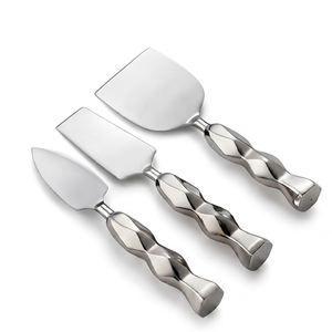 Stainless Steel <b>Cheese</b> <b>Knife</b> <b>Set</b> With Twisted Handle Reusable Food Safe Cutlery For Serving <b>Cheese</b> Hotel And Kitchen Use - Product Image 1