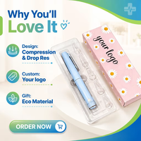 Caja de Embalaje con Ventana Visible para Pluma Inyectora V4, Cartón de Papel Reciclable Impermeable para Pluma de Medicamentos Prellenada V4 para Clínica y Hogar