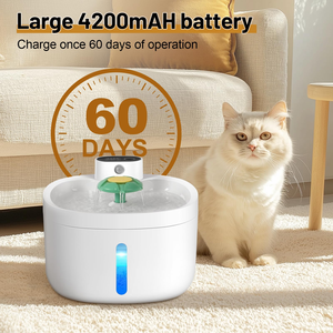 BPA-free 4 <b>Filter</b> System Automatic Pet Dog Cat Drinking <b>Water</b> Fountain - Product Image 6