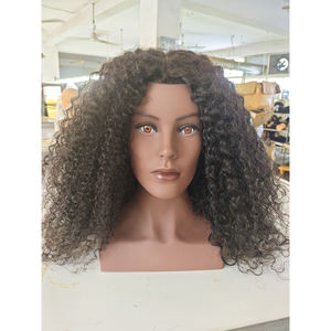 Cabeza <span class=keywords><strong>de</strong></span> Maniquí <span class=keywords><strong>de</strong></span> Entrenamiento con Cabello Humano Afroamericano para Estilistas en Academias y Escuelas - Product Image 5
