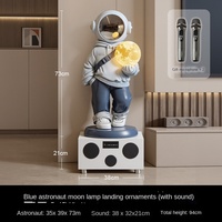 TOFNO Haut-parleur de sol grand format en résine de luxe léger, écologique, et statue décorative audio haut de gamme pour meuble TV
