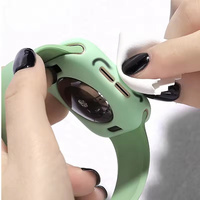Coque de protection antichoc en silicone pour Apple Watch Series 12 46mm 42mm, pare-chocs absorbant les chocs, résistant aux rayures