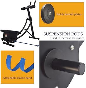 Hot bán <span class=keywords><strong>AB</strong></span> Coaster máy mô hình cơ bản 440lb max tải ráp Core Workout Thiết bị tập luyện con lăn bánh xe cho bụng - Product Image 4