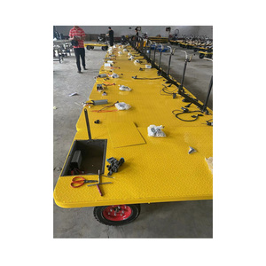 China Hot Sale Warehouse Carrying Transport Cart Big Capacity 1ton/2ton Battery Electric Loading <b>Trolley</b> With Seat - Product Image 5