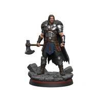 Modèle de figurine de roi guerrier occidental en résine PVC 3D sur mesure, collection de statues, ornement de bureau
