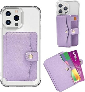Laudtec <b>Wallet</b> Stick on with Slim 3M Sticker Match Case for iPhone 16 Pro Max Custom Luxury Matte Soft Leather Phone Case - Product Image 1
