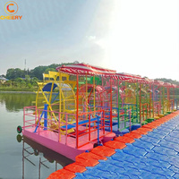 Bateau à pédales de loisirs, bateaux à pagaies en fibre de verre, jeux, équipement de parc d'attractions aquatiques
