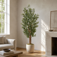 Arbre d'olivier artificiel OEM ODM, plante d'olivier artificielle pour hall d'hôtel, restaurant, espace commercial, décoration personnalisée, vente en gros
