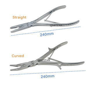 เครื่องมือผ่าตัดกระดูกแบบออร์โธปิดิกส์ รอนเจอร์กระดูกแบบสองข้อต่อ ขนาด 180 มม./240 มม. แบบตรง/โค้ง - Product Image 4