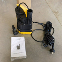 Pompe de drainage de puisard 550w 12500L/h Pompe submersible pour eau propre/saleté avec fonction de réinitialisation automatique, pour sous-sol inondé et jardin