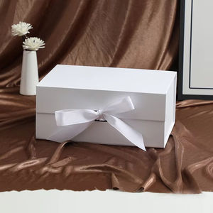 1 unidad de caja de cartón de papel con logotipo personalizado gratuito para regalos de boda, recuerdos de fiesta de cumpleaños, pelucas de mujer y pañuelos - Product Image 5