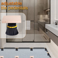 Système de nivellement de terrasse Sunsbuild de nouveau type, pied de support réglable pour terrasse, piédestal réglable TA-S pour le support de carrelage de terrasse