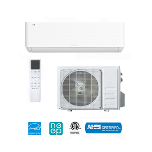 Pompe à chaleur sans conduit mini-split certifiée AHRI et ETL R454B, haute efficacité énergétique, 24 SEER2, 12000 BTU, mini-split à onduleur avec WiFi - Product Image 1