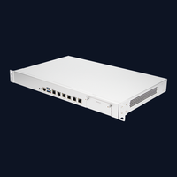 PC serveur pare-feu industriel châssis 1U OEM Intel 4ème génération Core I3 I5 I7 CPU Z87 jeu de puces 6 NIC Gigabit RJ45 RouterOS PfSense