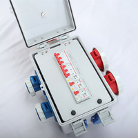 Boîte de distribution d'alimentation monophasée Ceeform 32A 16A, indice de protection IP67, 220V, 4 prises, verrouillage à clé, prise électrique extérieure en ABS