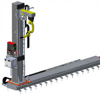Riel Metálico de Alta Resistencia para Robots Industriales con Motor PLC, Rodamientos y Engranajes - Capacidad de Carga de 10,000 kg, Certificado ISO