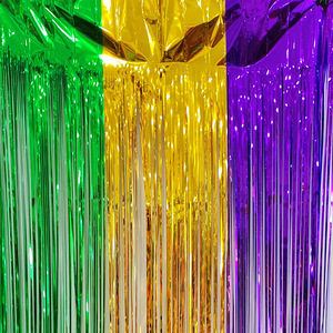 1*2m Karneval Karneval Folie Fransen Vorhang für Party Hintergrund Metallic Quaste Vorhang Hochzeit Geburtstag Festival Hintergrund - Product Image 2