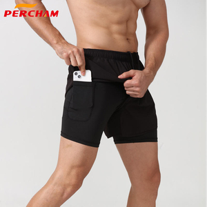 Pantaloncini da Corsa Estivi da Uomo 3 Pollici, per Maratona, Atletici, Ecologici, Asciugatura Rapida, Doppio Strato, Foderati, per Allenamento in Palestra, Vestibilità Regolare - Product Image 5