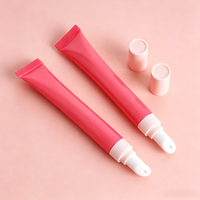 Tube cosmétique en PE souple de 16 mm pour crème contour des yeux, tube applicateur de brillant à lèvres à pression douce, tube applicateur de massage en céramique rafraîchissant pour conteneur de soins de la peau