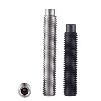 Vis à tête cylindrique hexagonale intérieure DIN915 à tête convexe métrique M3M4M6M10 en acier inoxydable 304 finition blanchie/noircie KAILUO