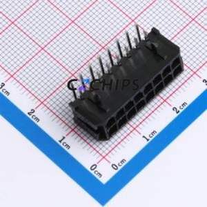 43045-16AWS Wire-to-Board Pin Header Bent Lead Through Hole,P=3mm Connector 2x8P 3mm Right Angle Insert 16P - Product Image 1