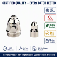 Kit de consommables de découpe plasma P80 : électrode, buse, bouclier pour torche SG-55 AG-60 50-80A, pour découpeurs plasma manuels et CNC