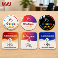 Carte de commentaires OEM/ODM compatible avec Google NFC, support de code QR personnalisé, compatible avec Wi-Fi NFC, carte de commentaires Google