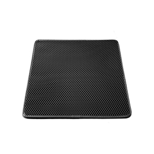 Easy Clean Solid Modern Eco Friendly Durable <b>Large</b> Waterproof EVA Double Layer Cat Litter <b>Mat</b> with Scatter Control - Product Image 1