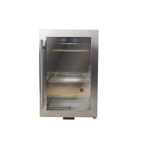 Réfrigérateur de maturation de viande 52L à dégivrage automatique, avec compresseur français, refroidissement par ventilateur, stérilisation UV, en acier inoxydable, électrique, pour hôtels et foyers
