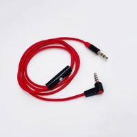 Câble audio 3,5 mm avec micro et télécommande, cordon de remplacement pour casque à angle droit de 90 degrés pour Beats