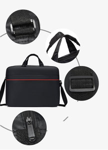 Bolso organizador de ordenador portátil con logotipo personalizado al por mayor, bolso de hombro individual, práctico bolso cruzado de negocios para exteriores, bolso de ordenador portátil unisex a la moda - Product Image 4