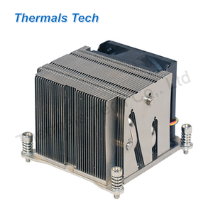 4 أنابيب حرارية للحوض الحراري النشط مع مروحة تبريد هواء 6025 لرقاقات وحدة المعالجة المركزية لخادم 2U - Product Image 2