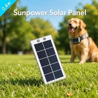 Panneau solaire SMT Sunpower 0,4W à contact arrière sans ligne de grille, mini module PV ultra léger pour GPS, traqueur de bétail, lampe de balise routière